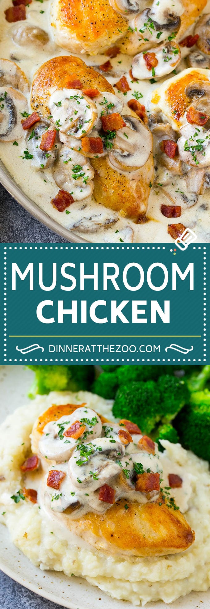 Mushroom Chicken Recipe | Chicken with Mushrooms | Chicken in Mushroom Sauce #chicken #mushrooms #bacon #dinner #sraye