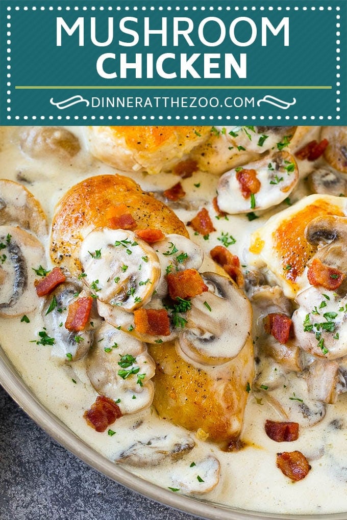 Mushroom Chicken Recipe | Chicken with Mushrooms | Chicken in Mushroom Sauce #chicken #mushrooms #bacon #dinner #sraye
