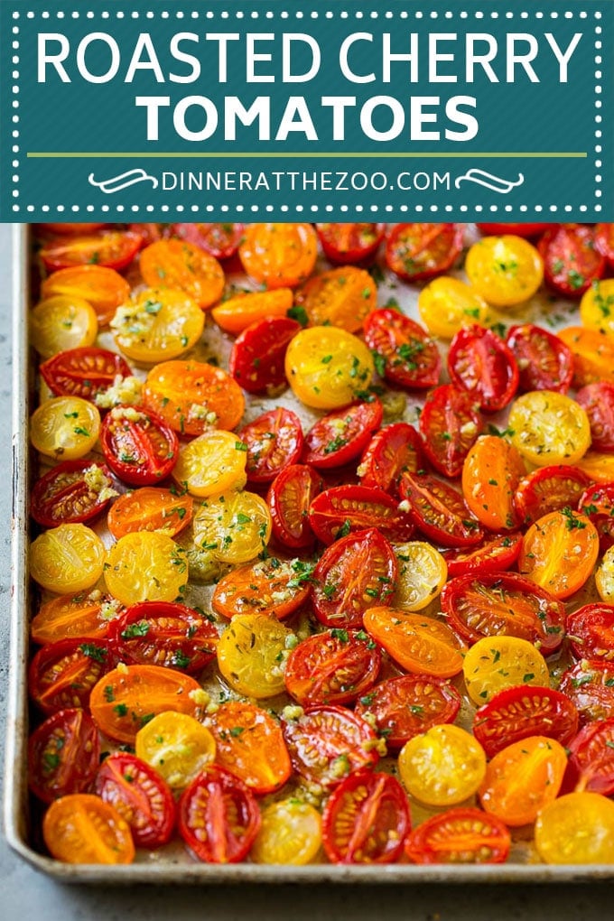 Roasted Cherry Tomatoes Recipe | Roasted Tomatoes #tomatoes #sidedish #glutenfree #cleaneating #healthy #dinner #sraye