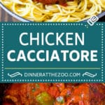 Slow Cooker Chicken Cacciatore Recipe | Italian Chicken #chicken #crockpot #slowcooker #dinner #italianfood #peppers #sraye