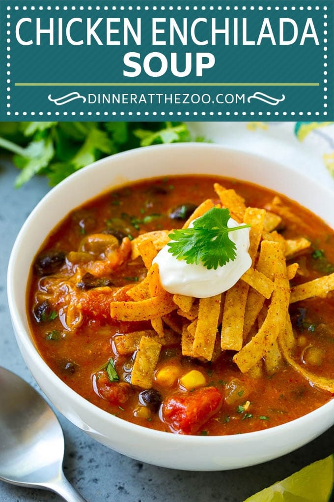 Chicken Enchilada Soup | Mexican Soup | Enchilada Soup #soup #chicken #chickensoup #beans #corn #dinner #sraye