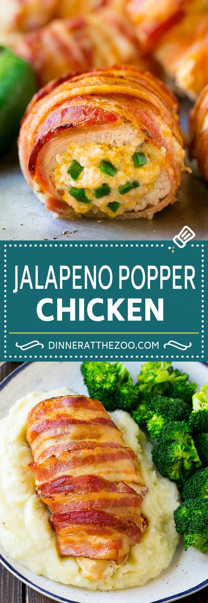 Jalapeno Popper Chicken Recipe | Bacon Wrapped Chicken | Stuffed Chicken | Low Carb Chicken #chicken #lowcarb #keto #bacon #jalapenos #cheese #dinner #sraye