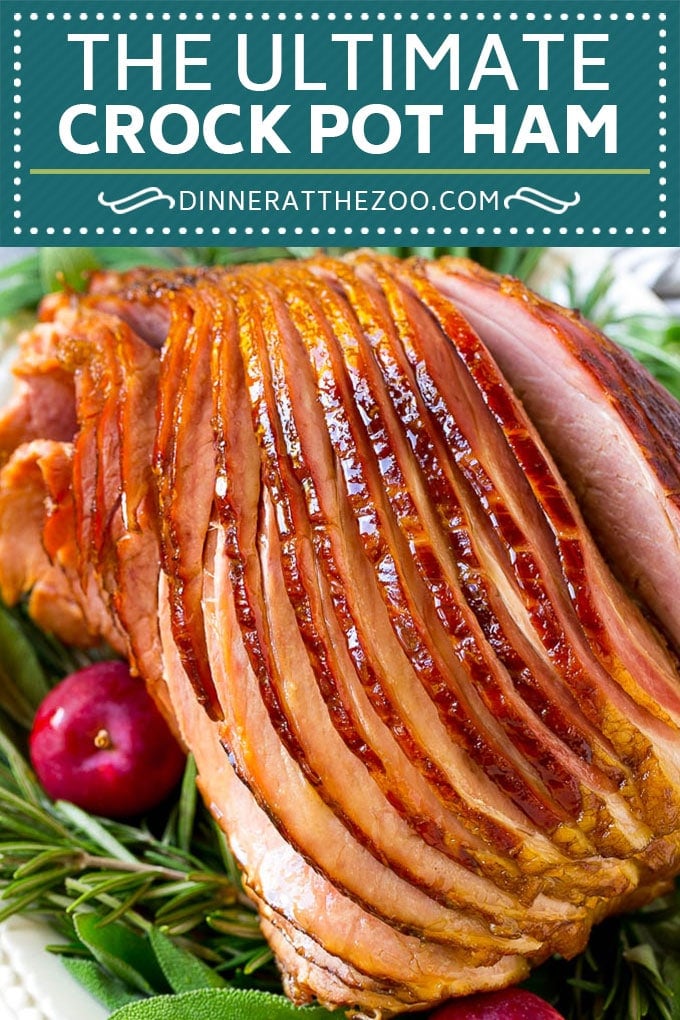 Crock Pot Ham Recipe | Slow Cooker Ham | Glazed Ham | Thanksgiving Ham | Christmas Ham | Easter Ham #ham #slowcooker #crockpot #dinner #christmas #thanksgiving #easter #glutenfree #sraye
