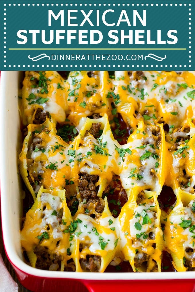 Mexican Stuffed Shells Recipe | Stuffed Shells | Mexican Pasta #dinner #pasta #mexican #beef #noodles #cheese #sraye