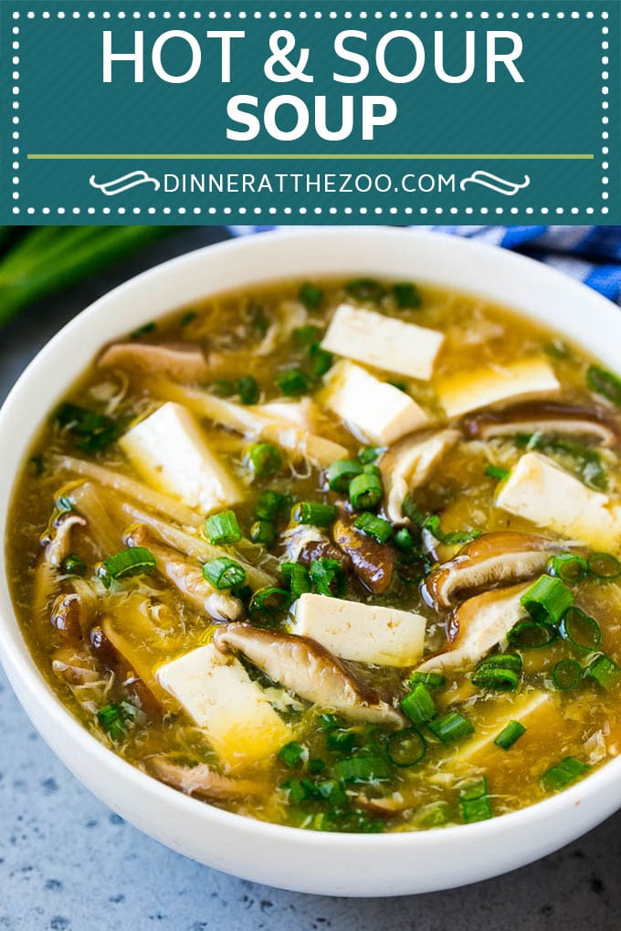 Hot and Sour Soup Recipe | Chinese Soup Recipe #soup #chinese #asian #dinner #vegetarian #tofu #mushrooms #sraye