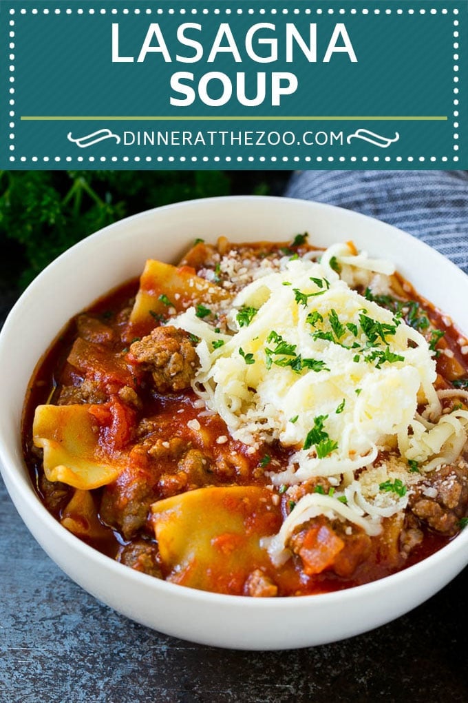 Lasagna Soup Recipe | Italian Soup | Ground Beef Soup #lasagna #pasta #soup #beef #dinner #sraye #italian