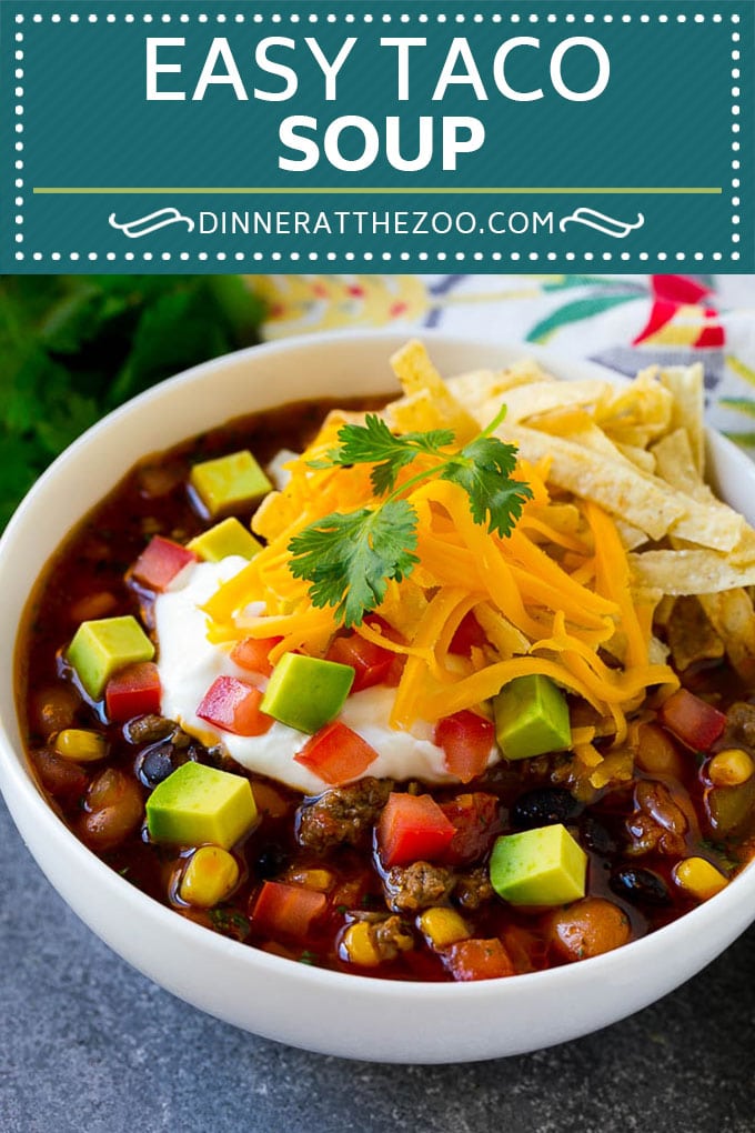 Taco Soup Recipe | Beef Taco Soup | Mexican Soup #soup #beef #taco #mexicanfood #beans #dinner #sraye