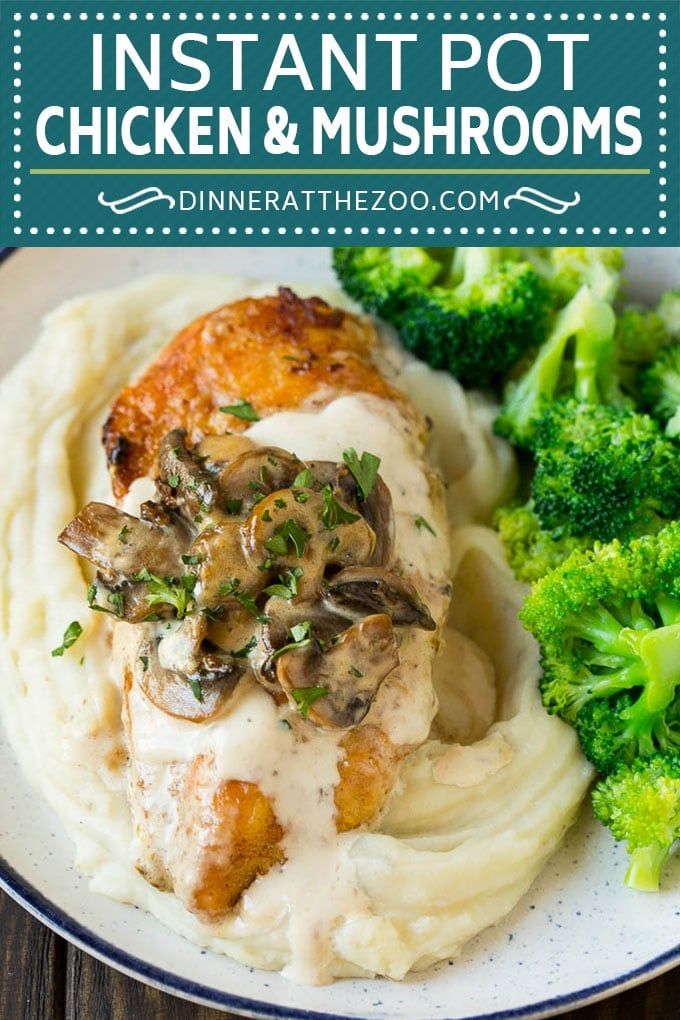 Instant Pot Chicken with Mushroom Sauce | Instant Pot Chicken Recipe | Mushroom Chicken #instantpot #chicken #mushrooms #pressurecooker #dinner #sraye