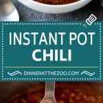 Instant Pot Chili Recipe | Pressure Cooker Chili | Beef Chili | Beef and Bean Chili #chili #beef #beans #instantpot #pressurecooker #dinner #soup #sraye