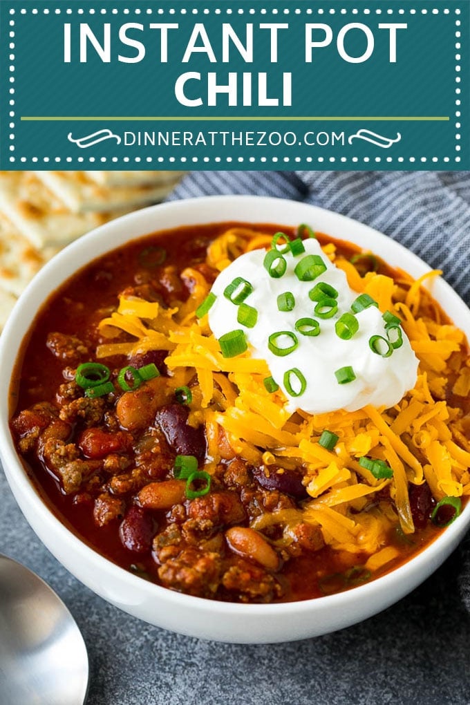 Instant Pot Chili Recipe | Pressure Cooker Chili | Beef Chili | Beef and Bean Chili #chili #beef #beans #instantpot #pressurecooker #dinner #soup #sraye