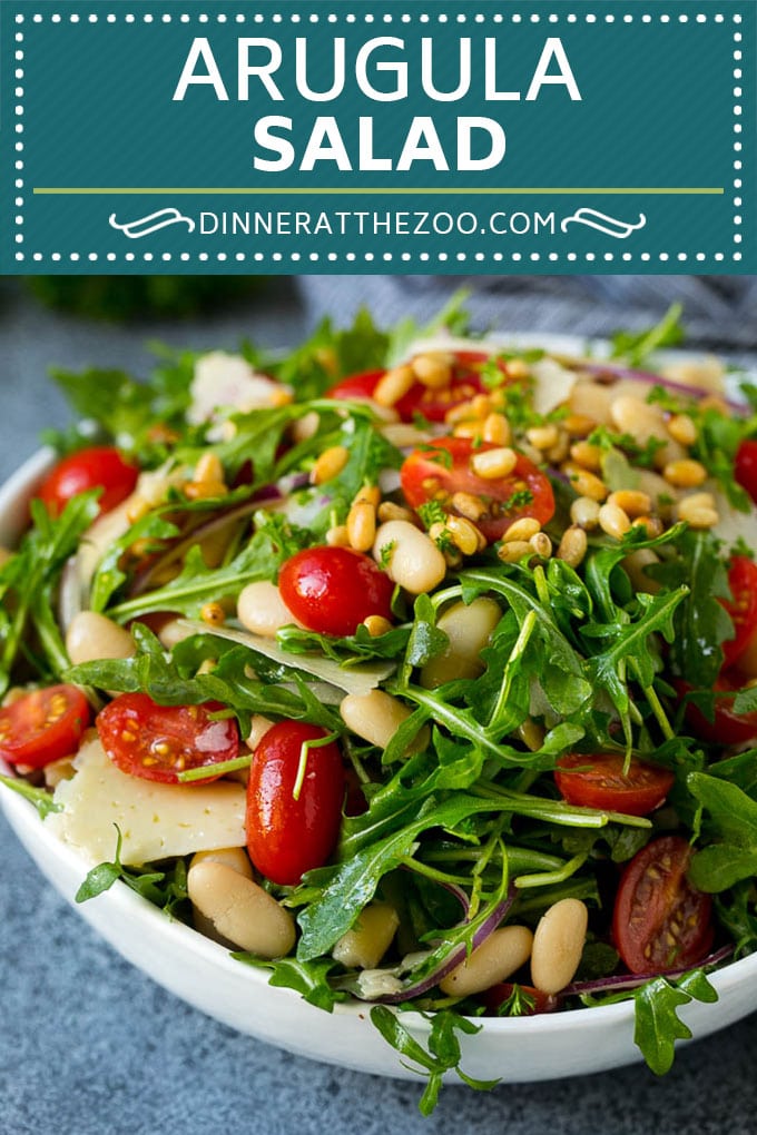 Arugula Salad Recipe | Green Salad | White Bean Salad #salad #arugula #cleaneating #lowcarb #keto #sraye