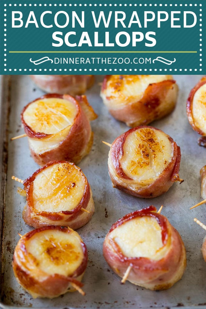 Bacon Wrapped Scallops Recipe | Broiled Scallops | Baked Scallops #scallops #seafood #bacon #dinner #appetizer #sraye