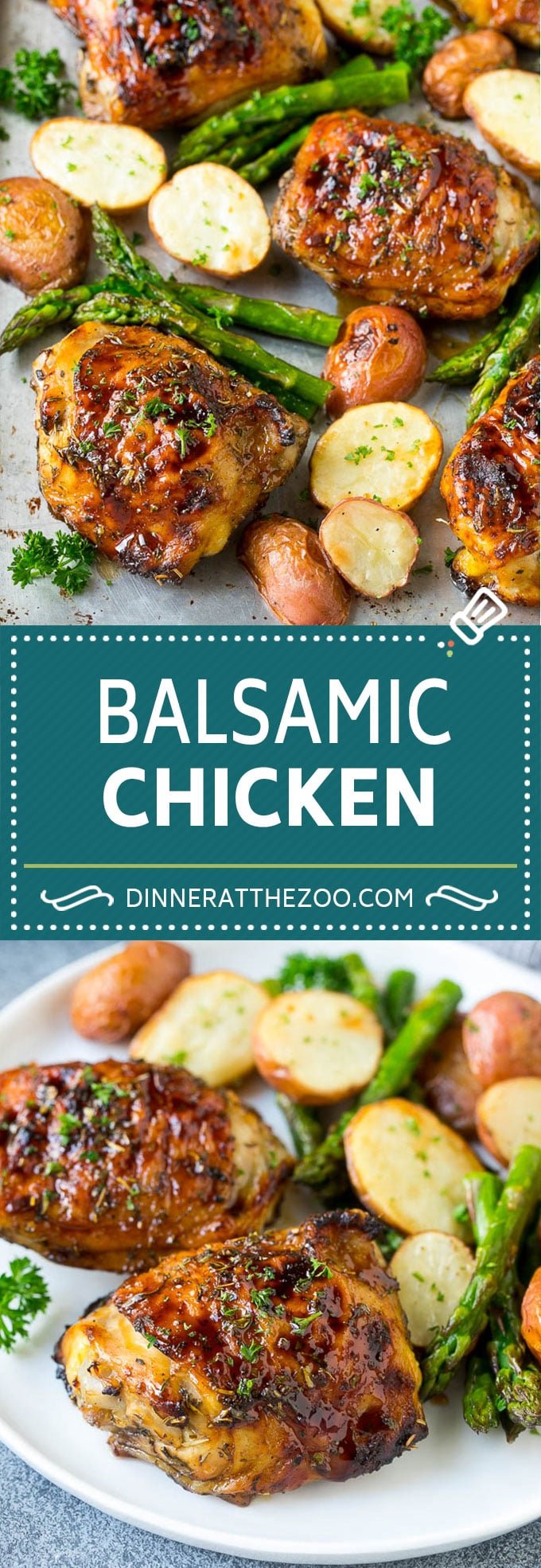 Balsamic Chicken Recipe | Sheet Pan Chicken | Glazed Chicken #chicken #asparagus #potatoes #dinner #glutenfree #sraye