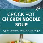 Crock Pot Chicken Noodle Soup Recipe | Slow Cooker Chicken Noodle Soup | Chicken Soup #soup #chicken #noodles #dinner #slowcooker #crockpot #sraye