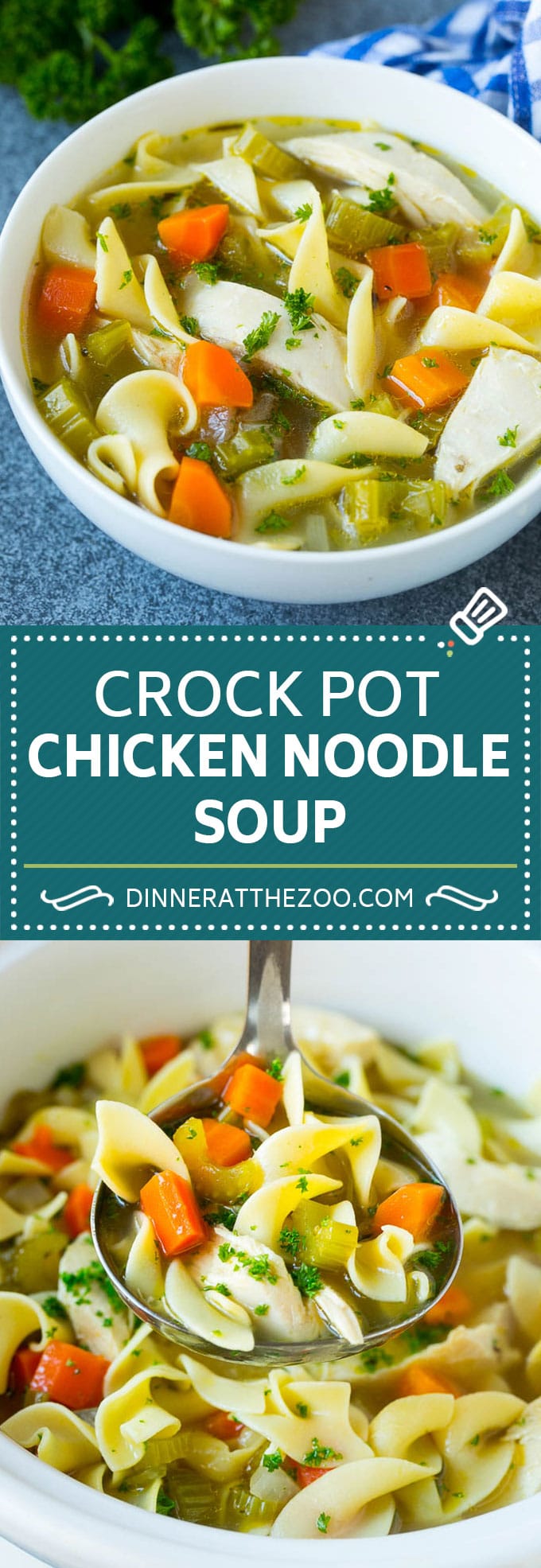 Crock Pot Chicken Noodle Soup Recipe | Slow Cooker Chicken Noodle Soup | Chicken Soup #soup #chicken #noodles #dinner #slowcooker #crockpot #sraye