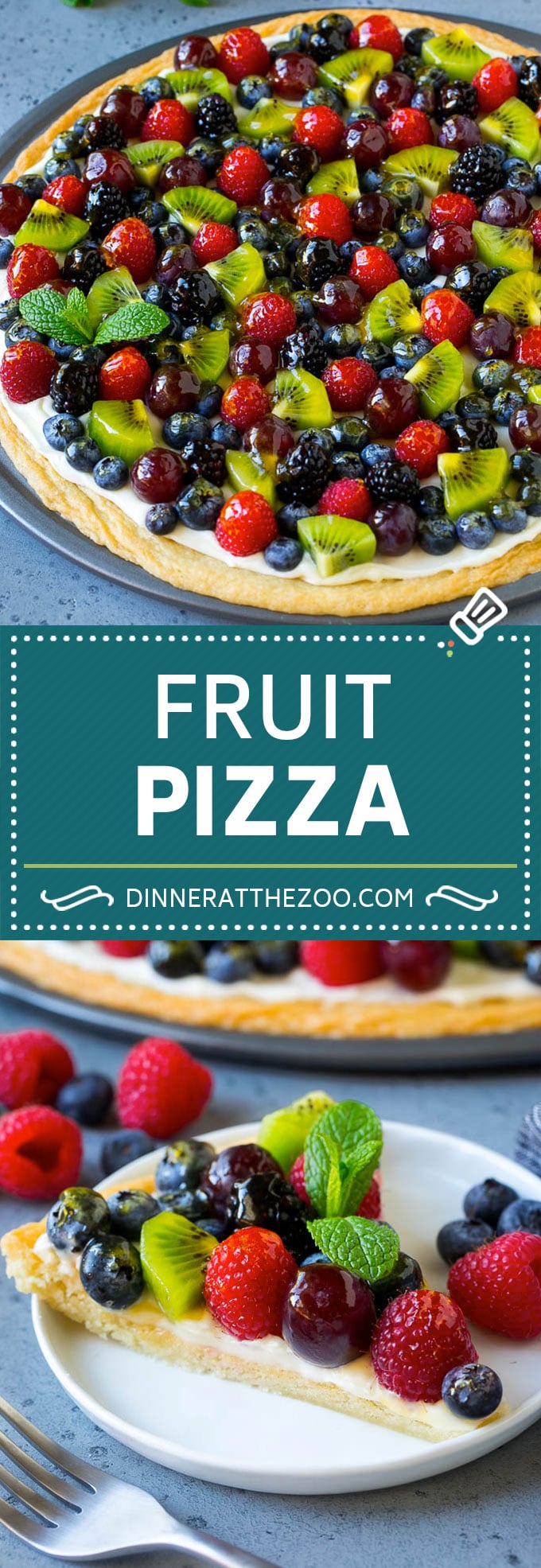 Fruit Pizza Recipe | Dessert Pizza | Fruit Dessert #cookie #fruit #pizza #dessert #sweets #sraye