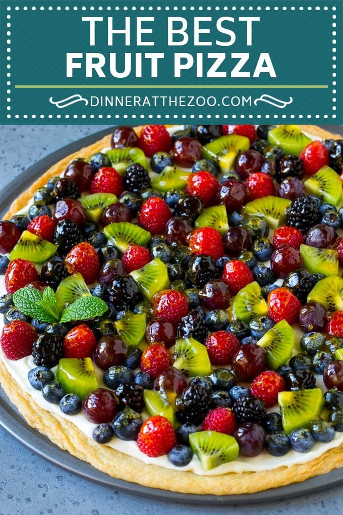 Fruit Pizza Recipe | Dessert Pizza | Fruit Dessert #cookie #fruit #pizza #dessert #sweets #sraye