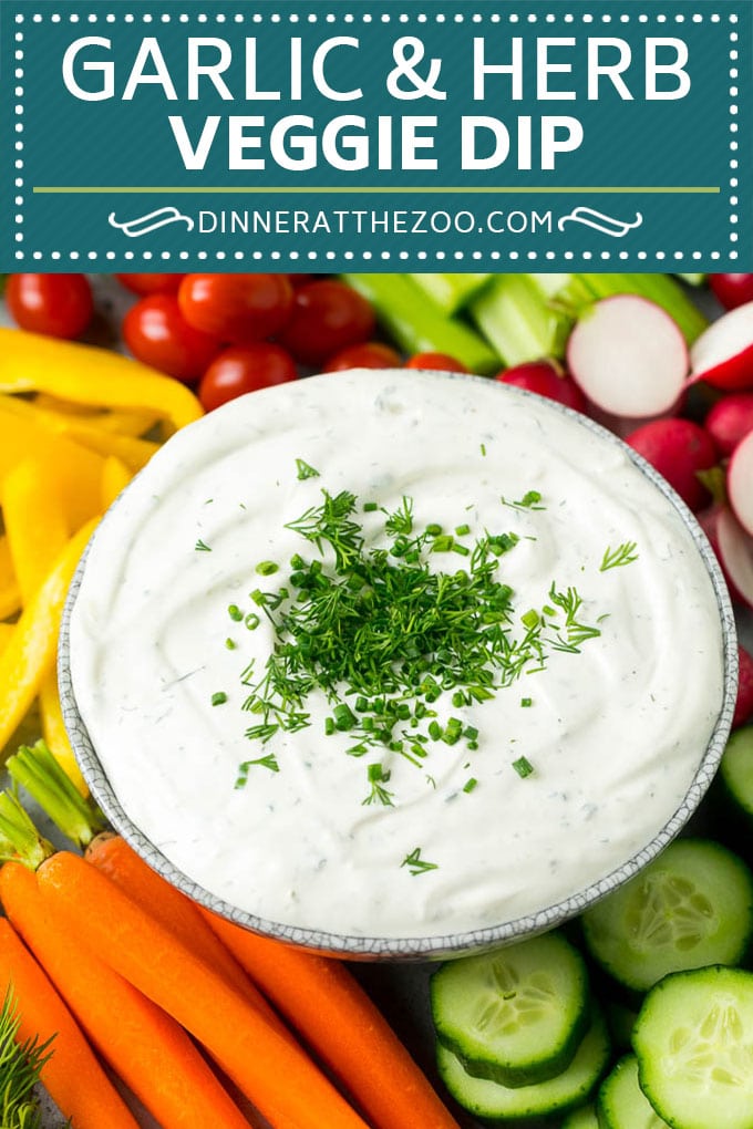 Veggie Dip Recipe | Garlic & Herb Dip | Vegetable Dip #dip #appetizer #lowcarb #keto #vegetables #sraye