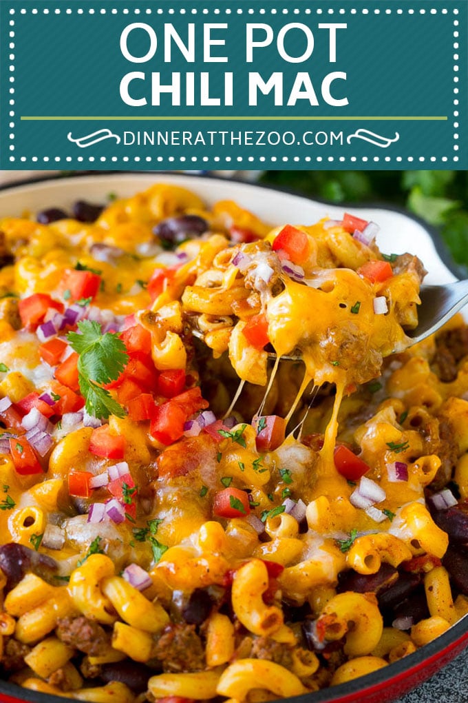 One Pot Chili Mac Recipe | One Pot Pasta | Chili Mac #dinner #beef #pasta #macaroni #beans #cheese #sraye #onepot