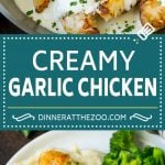 Creamy Garlic Chicken Recipe | Chicken Breast Tenders | Sauteed Chicken #chicken #garlic #parmesan #dinner #glutenfree #keto #lowcarb #sraye