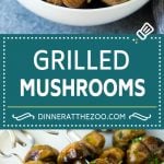 Grilled Mushrooms Recipe | Mushroom Kabobs | Mushroom Side Dish #mushroom #grilling #garlic #keto #lowcarb #sraye