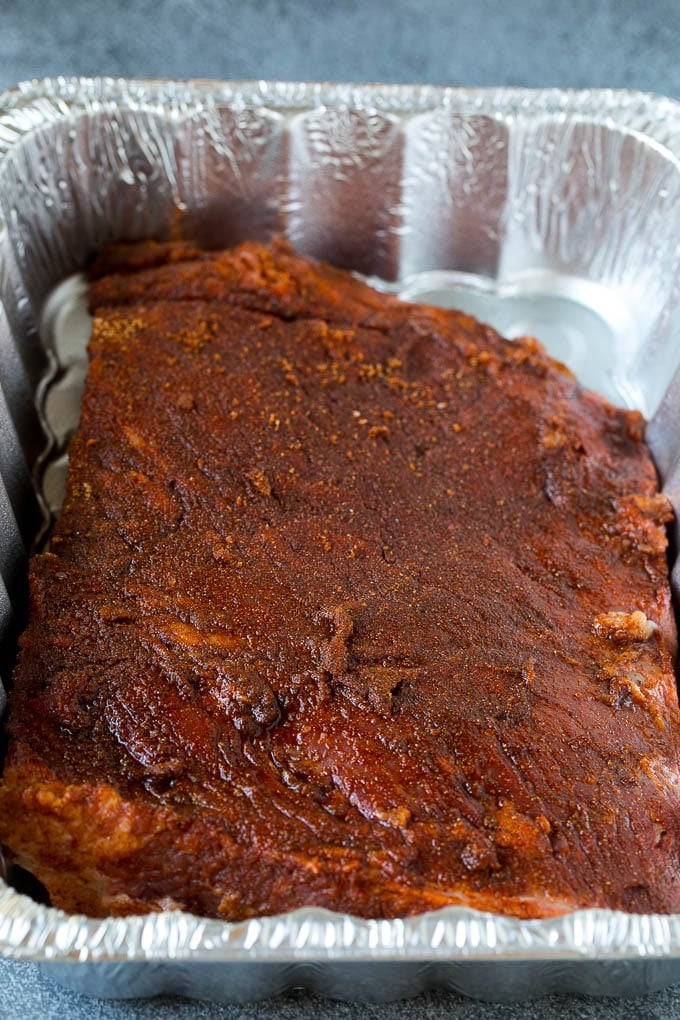 Smoked Brisket Recipe | Beef Brisket | BBQ Beef #brisket #smoker #beef #bbq #dinner #sraye Beef brisket coated in homemade spice rub.