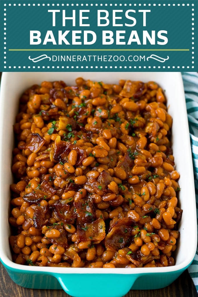 Baked Beans Recipe #beans #bacon #sidedish #bbq #dinner #sraye