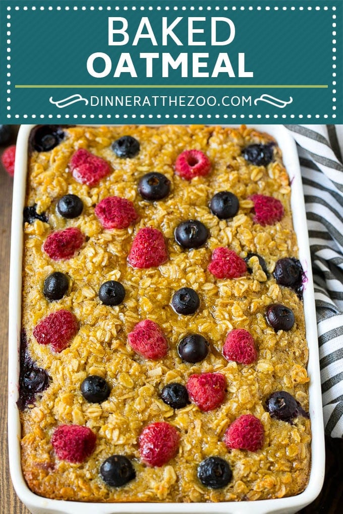 Baked Oatmeal Recipe | Meal Prep | Healthy Oatmeal #oatmeal #casserole #breakfast #brunch #sraye #mealprep