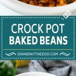 Crock Pot Baked Beans | Slow Cooker Baked Beans #beans #bacon #slowcooker #crockpot #sraye