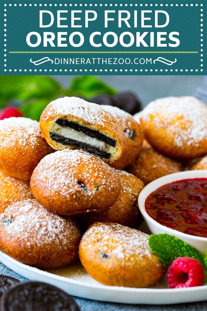 Fried Oreos Recipe #oreos #cookies #dessert #chocolate #sraye