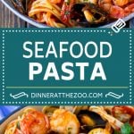 Seafood Pasta Recipe | Shrimp Pasta #pasta #spaghetti #shrimp #clams #scallops #dinner #sraye