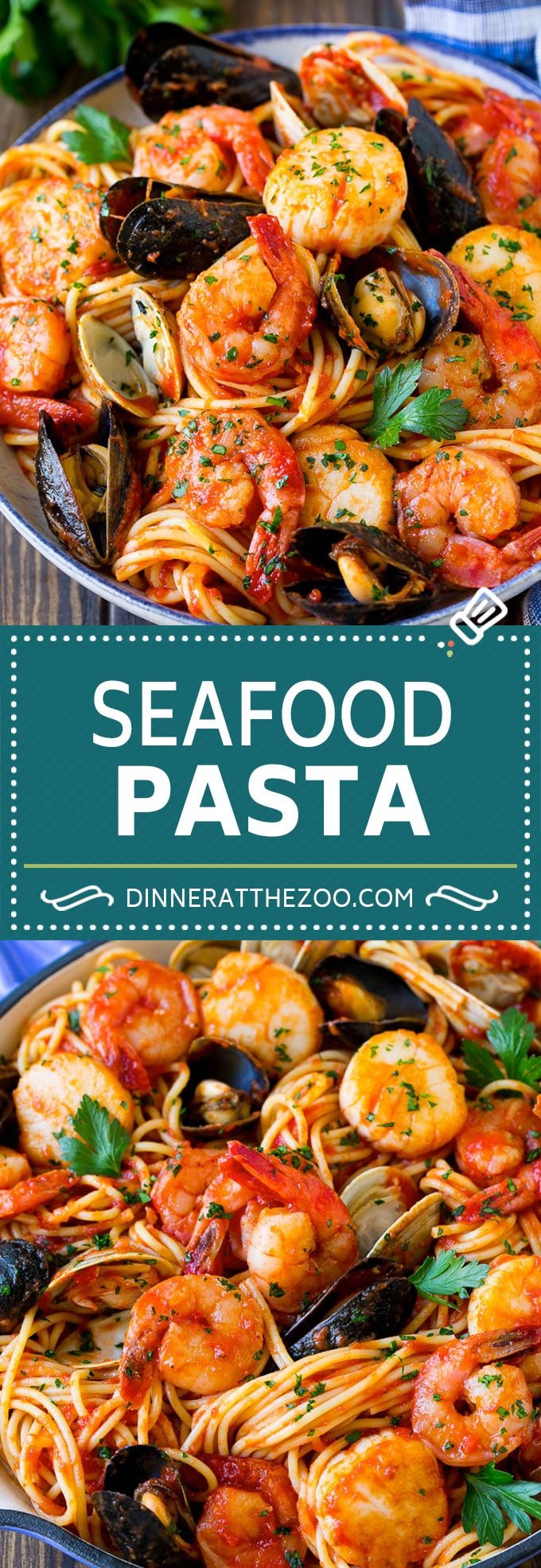 Seafood Pasta Recipe | Shrimp Pasta #pasta #spaghetti #shrimp #clams #scallops #dinner #sraye