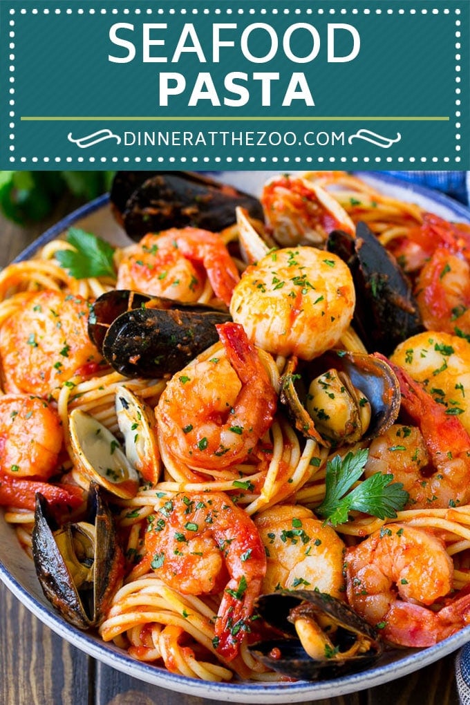 Seafood Pasta Recipe | Shrimp Pasta #pasta #spaghetti #shrimp #clams #scallops #dinner #sraye
