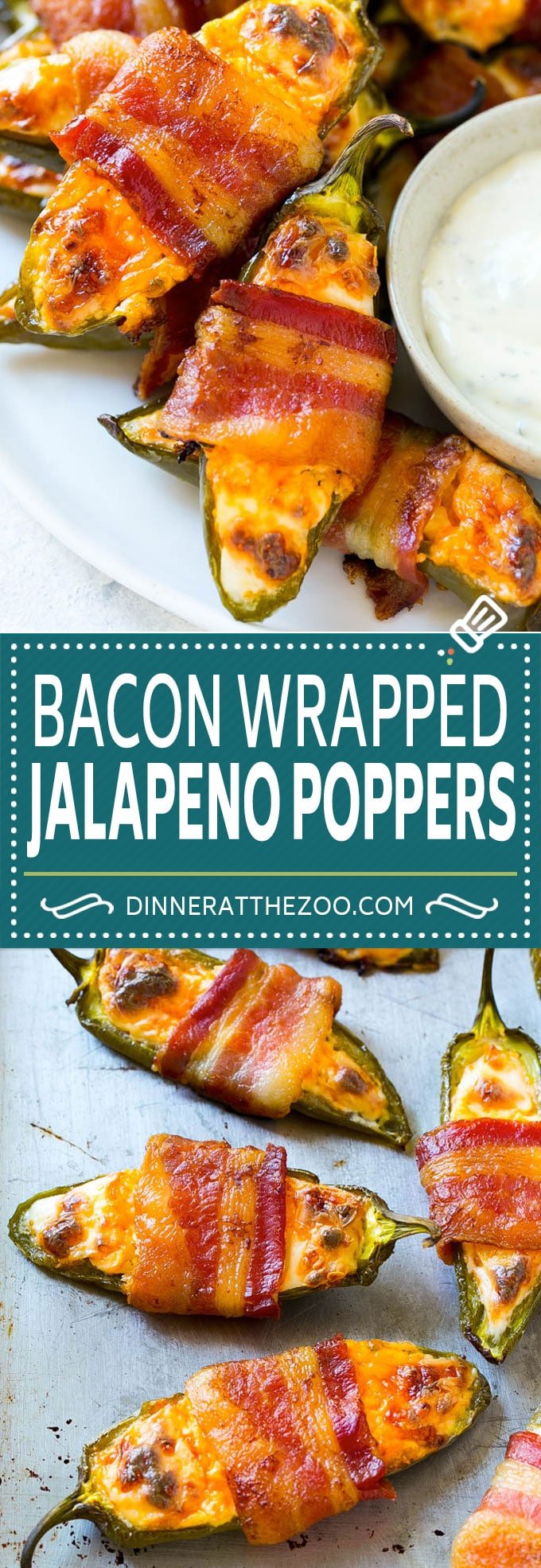 Bacon Wrapped Jalapeno Poppers Recipe | Baked Jalapeno Poppers | Bacon Appetizer #bacon #jalapenos #poppers #appetizer #snack #lowcarb #keto #sraye