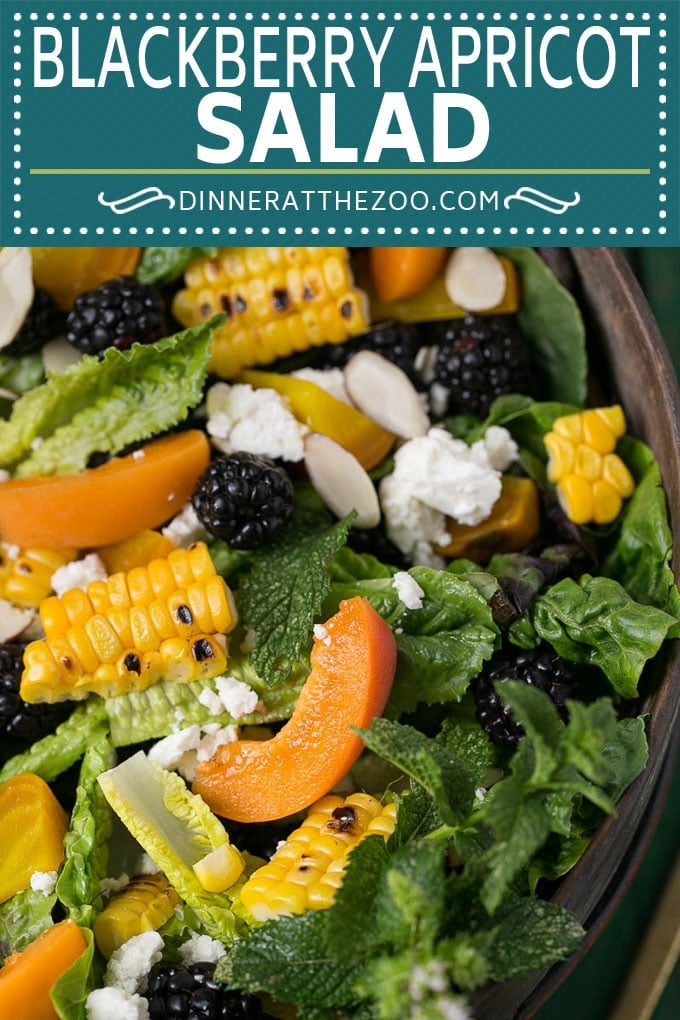 Blackberry Salad Recipe | Summer Salad #salad #blackberries #apricot #corn #dinner #healthy #sraye