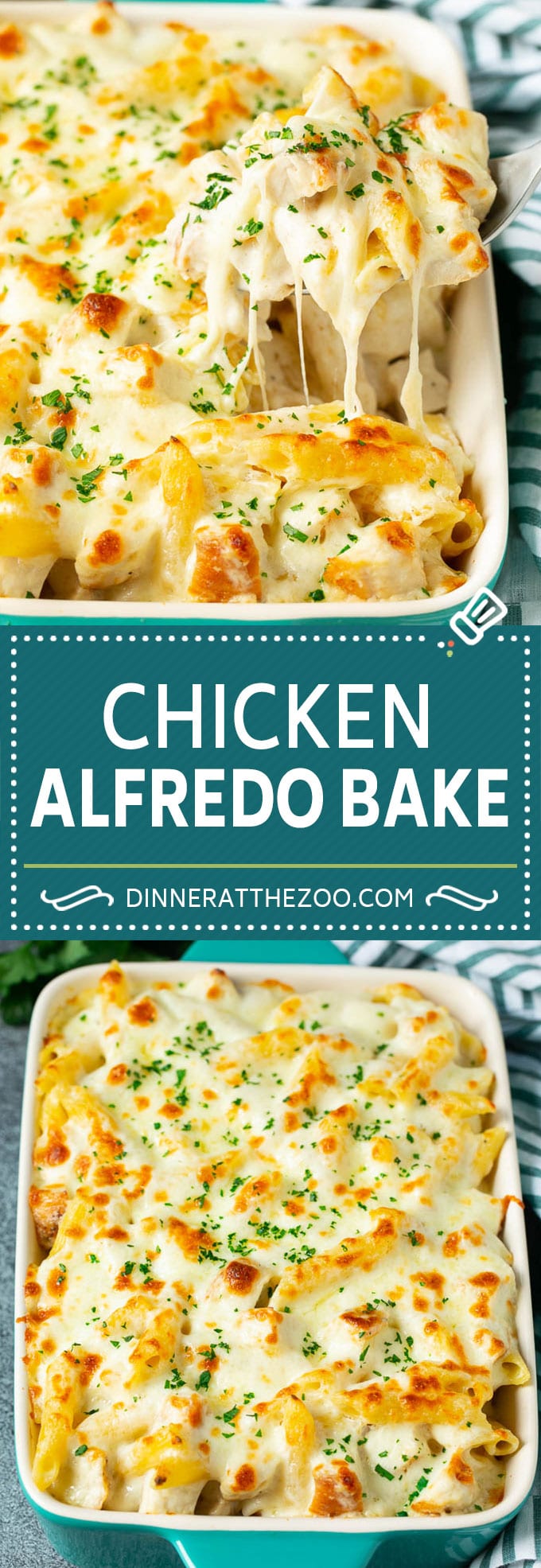 Chicken Alfredo Bake | Baked Pasta #chicken #pasta #cheese #comfortfood #dinner #sraye