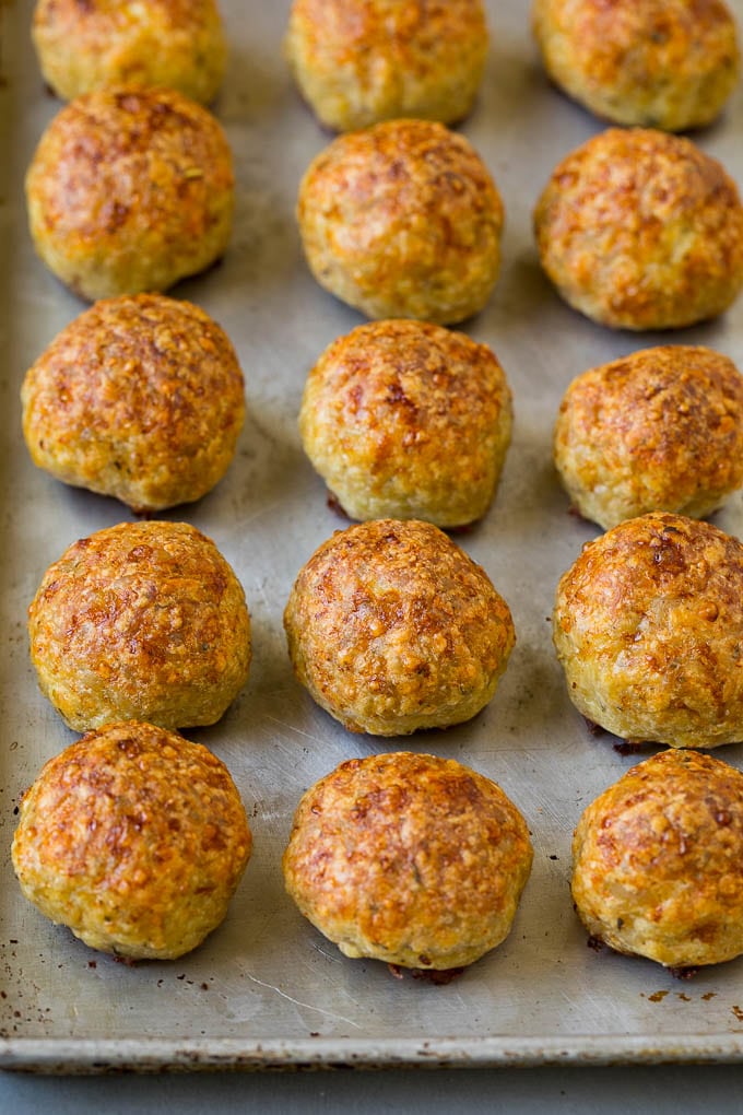 Chicken Meatballs Recipe | Baked Meatballs #chicken #meatballs #dinner #sraye #comfortfood Baked meatballs on a sheet pan.