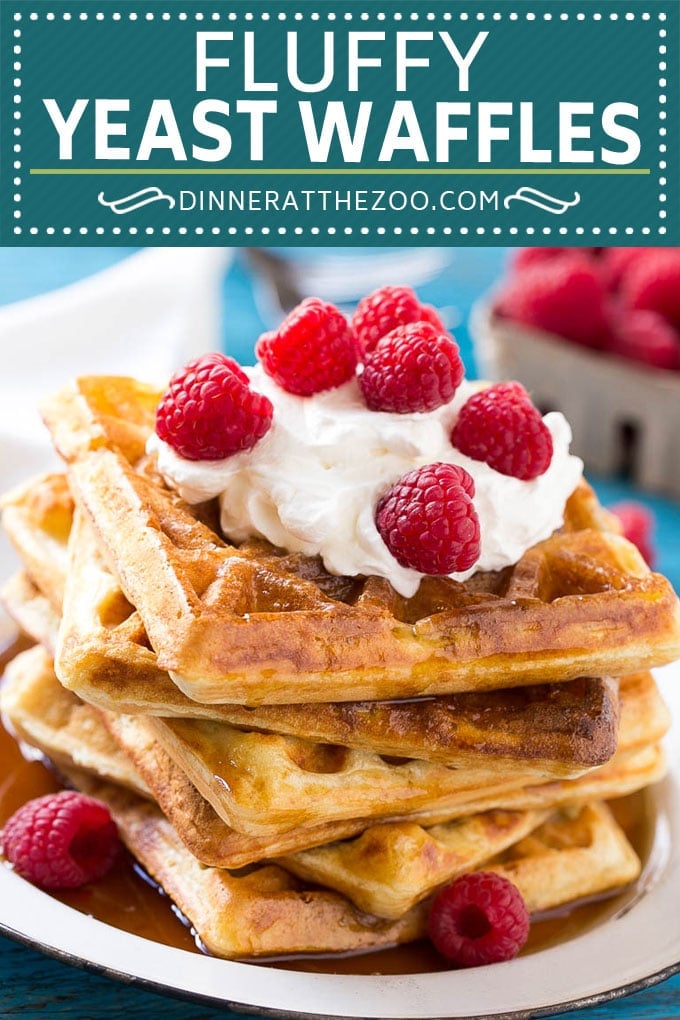 Yeast Waffles Recipe | Homemade Waffles #waffles #breakfast #brunch #sraye