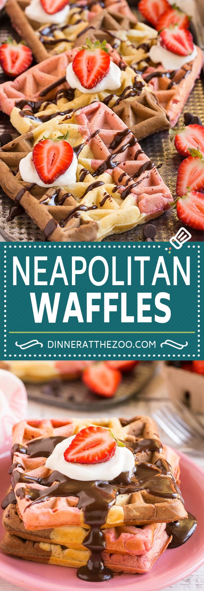 Neapolitan Waffles #waffles #breakfast #sraye