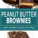Peanut Butter Brownies Recipe | Layered Brownies | Peanut Butter Truffle Brownies #chocolate #peanutbutter #brownies #dessert #sraye