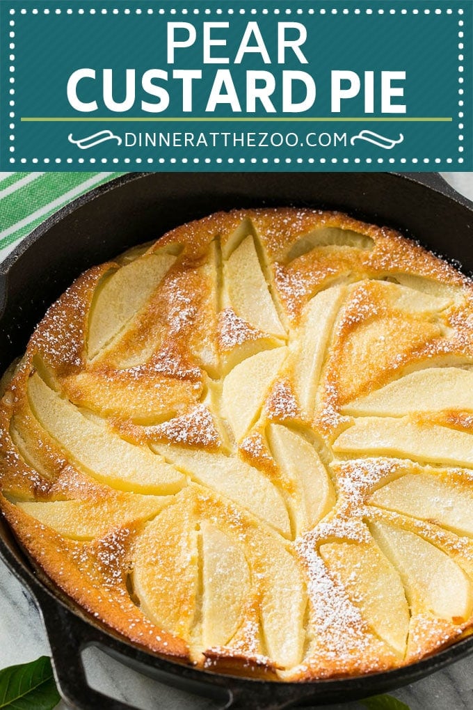Pear Custard Pie Recipe | Pear Pie #pears #fall #pie #dessert #sraye