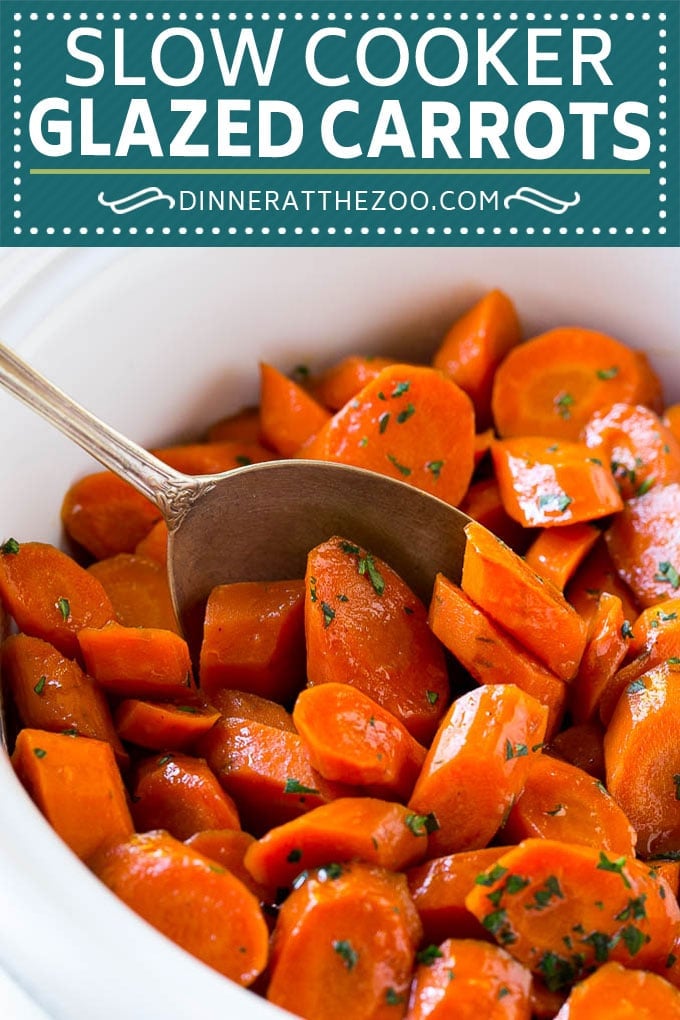 Slow Cooker Glazed Carrots Recipe | Brown Sugar Glazed Carrots | Slow Cooker Carrots #carrots #sidedish #slowcooker #crockpot #sraye
