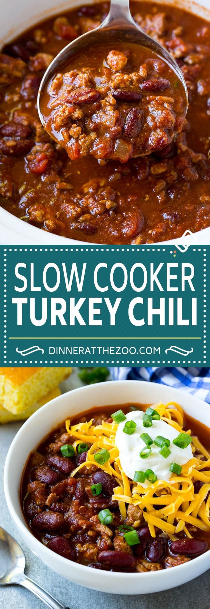 Slow Cooker Turkey Chili Recipe | Crockpot Chili | Turkey Chili | Chili With Beans Recipe | Healthy Chili Recipe #turkey #chili #beans #soup #slowcooker #crockpot #sraye
