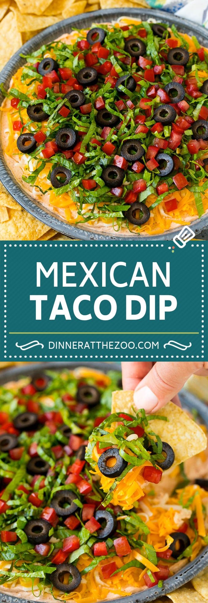 Taco Dip Recipe | Mexican Dip #tacos #dip #appetizer #mexicanfood #cheese #sraye
