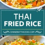 Thai Fried Rice Recipe | Chicken Fried Rice #rice #chicken #friedrice #thaifood #stirfry #dinner #sraye