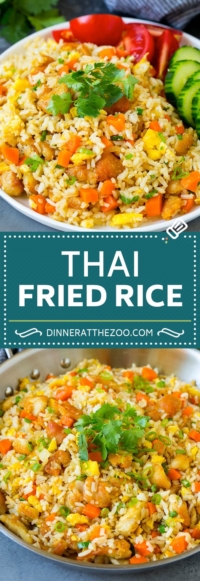 Thai Fried Rice Recipe | Chicken Fried Rice #rice #chicken #friedrice #thaifood #stirfry #dinner #sraye