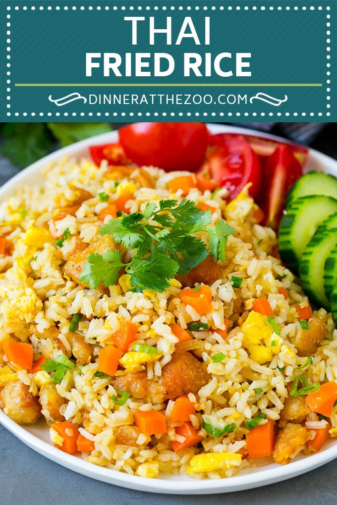 Thai Fried Rice Recipe | Chicken Fried Rice #rice #chicken #friedrice #thaifood #stirfry #dinner #sraye