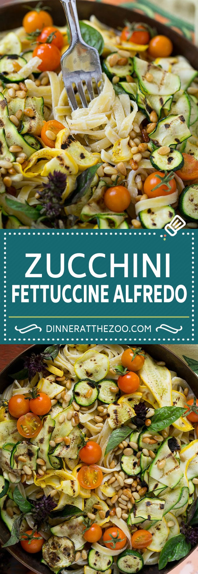 Zucchini Fettuccine Alfredo #pasta #zucchini #cheese #dinner #sraye
