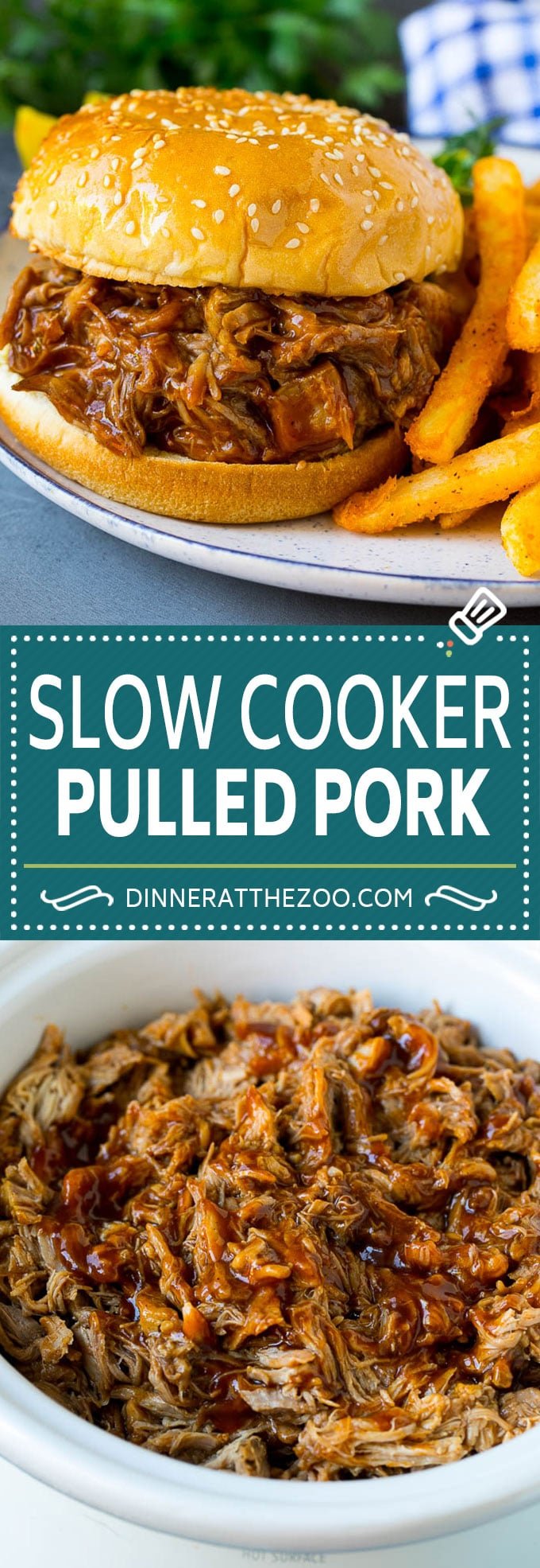 Slow Cooker Pulled Pork Recipe | Crock Pot Pulled Pork #pork #pulledpork #crockpot #slowcooker #dinner #sraye