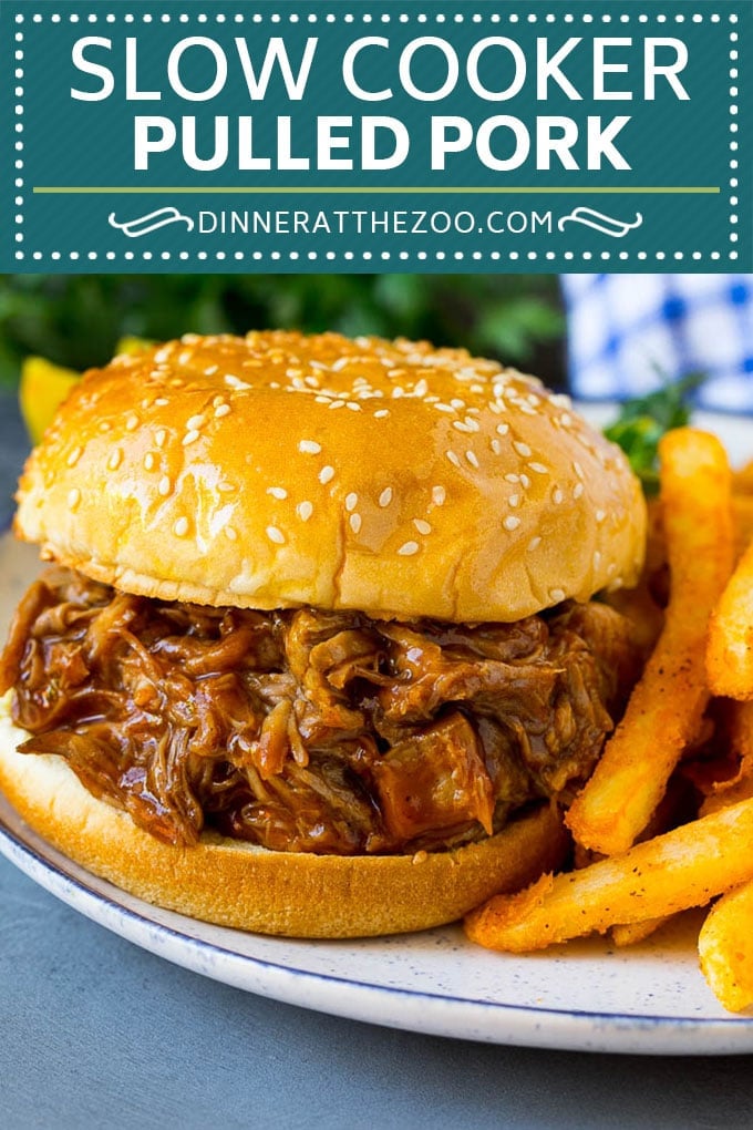 Slow Cooker Pulled Pork Recipe | Crock Pot Pulled Pork #pork #pulledpork #crockpot #slowcooker #dinner #sraye